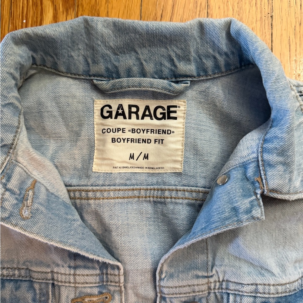 Garage Light Blue Boyfriend Denim Jacket